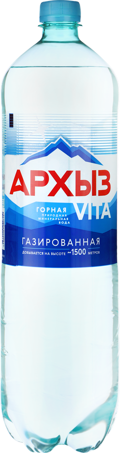 Вода минеральная АРХЫЗ Vita природная столовая газированная, 1.5л