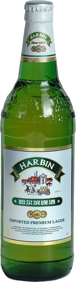 Пиво светлое HARBIN Premium пастеризованное 5%, 0.61л