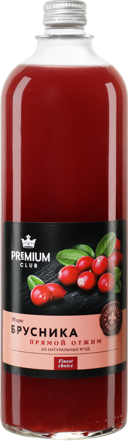 Морс PREMIUM СLUB Брусничный, 1л