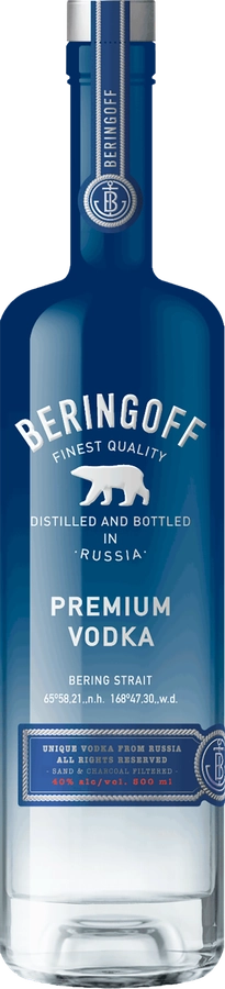 Водка BERINGOFF 40%, 0.5л