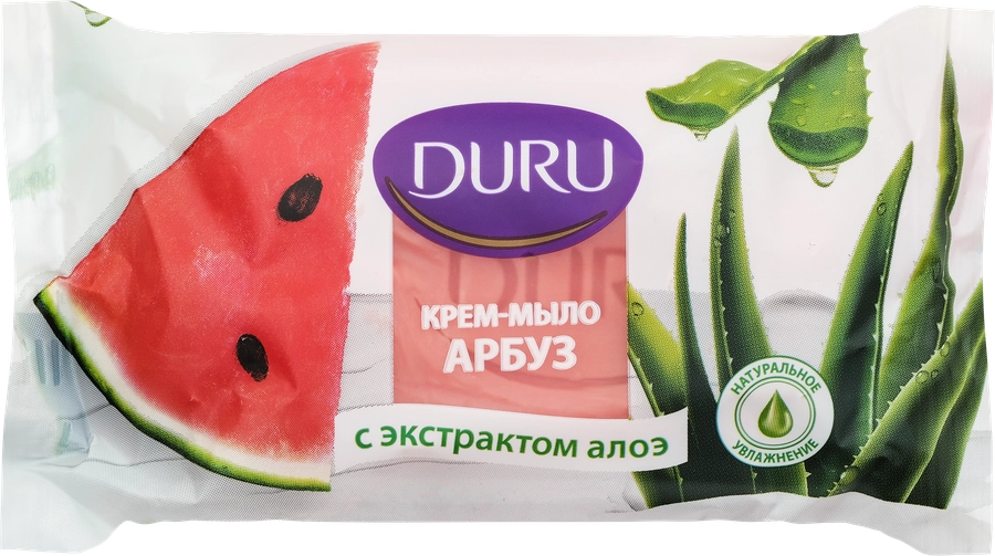 Крем-мыло DURU Арбуз с экстрактом алоэ, 80г