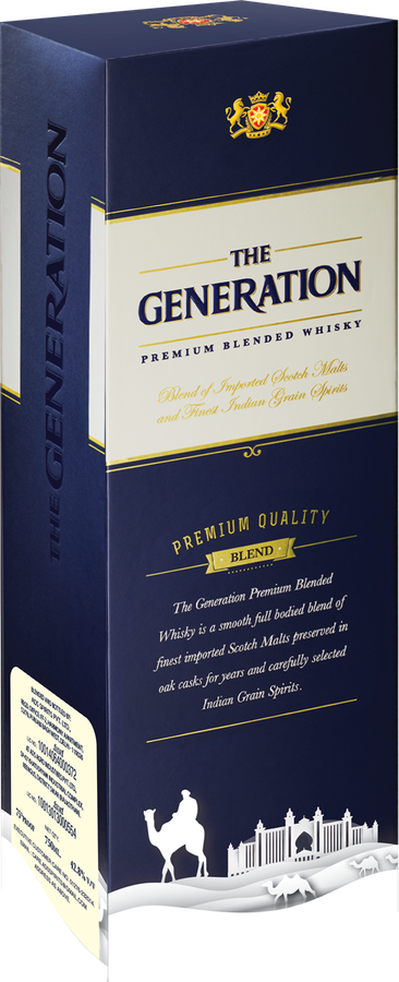 Виски THE GENERATION PREMIUM купажированный 42,8%, п/у, 0.75л, превью