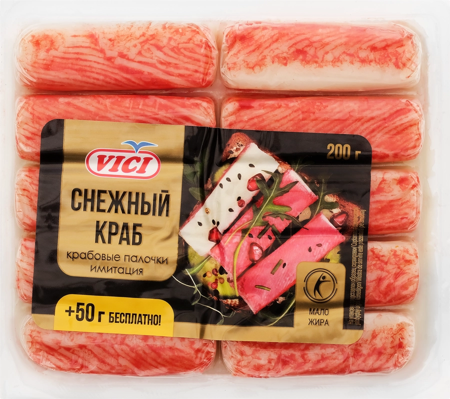 Крабовые палочки VICI Снежный краб (имитация), 250г