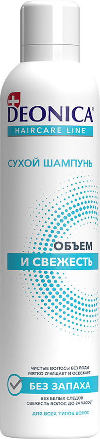 ШампуньсухойDEONICAОбъемисвежесть,250мл