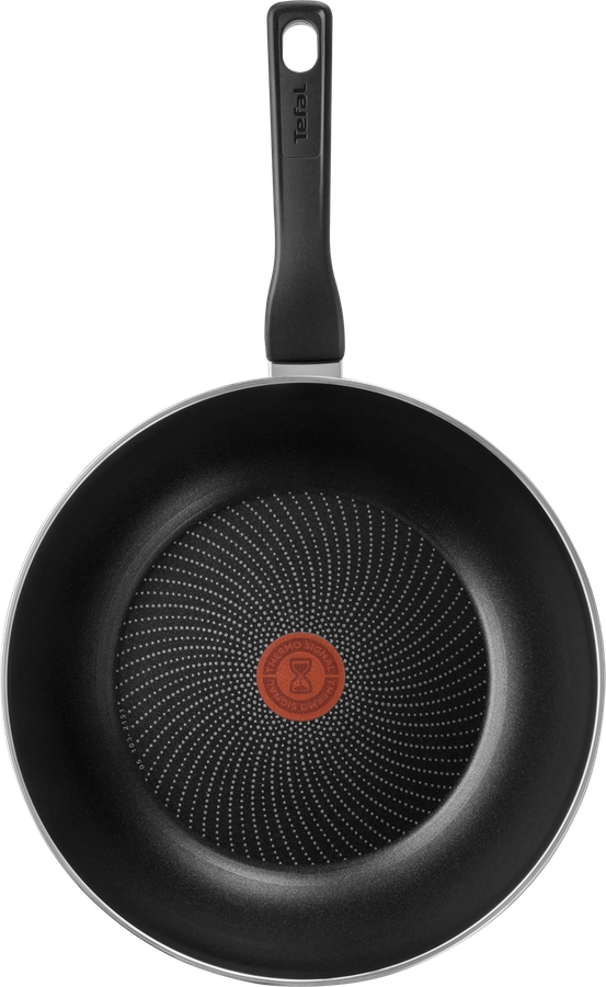 Сковорода-вок TEFAL Ultra Plus 28см, штампованный алюминий антипригарное покрытие, индукция, Арт. 04223628