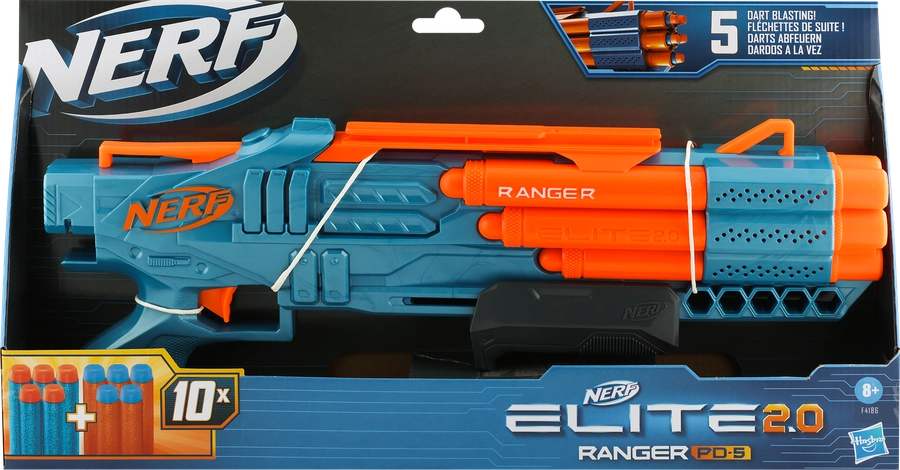 Набор игровой NERF Бластер с мягкими с нарядами, 11 предметов, Арт. F4186