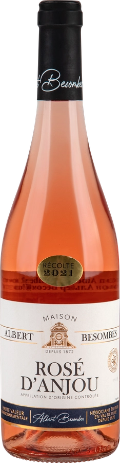 Вино ALBERT BESOMBES ROSE D'ANJOU Мезон Loire Valley розовое полусладкое, 0.75л