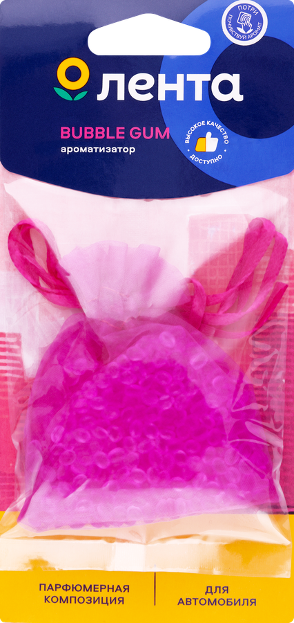 Ароматизатор автомобильный ЛЕНТА City Bubble gum, подвесной, Арт. 10355