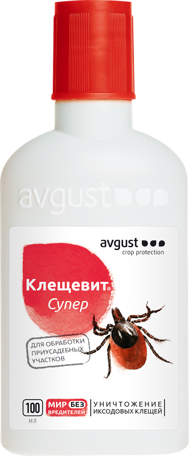 Средство от иксодовых клещей AVGUST Клещевит Супер, Арт. 42000628, 100мл