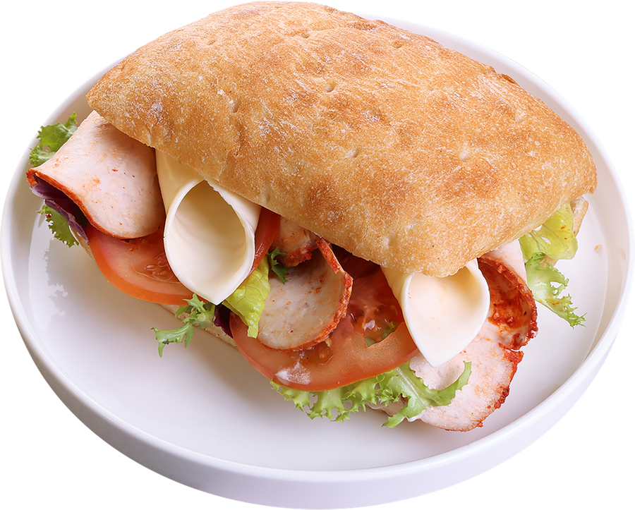 Брускетта ЛЕНТА FRESH с сочным куриным филе и горчичным соусом, 250г