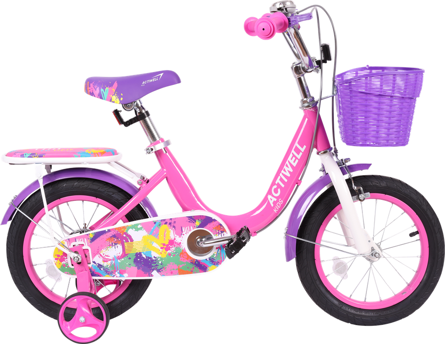 Велосипед детский ACTIWELL 14" стальная рама, в ассортименте, Арт. KID- ST14
