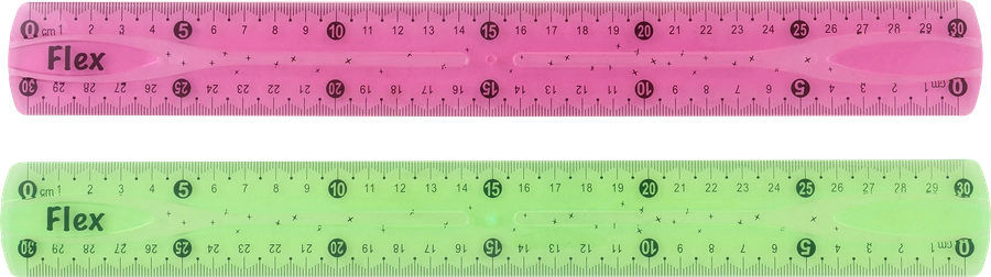 Линейка КРОК&ДИЛЛИ 30см, гибкая, Арт. LTA0719026