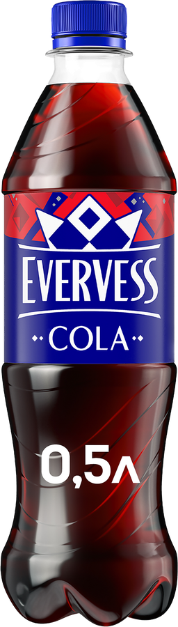 Напиток EVERVESS Кола газированный, 0.5л