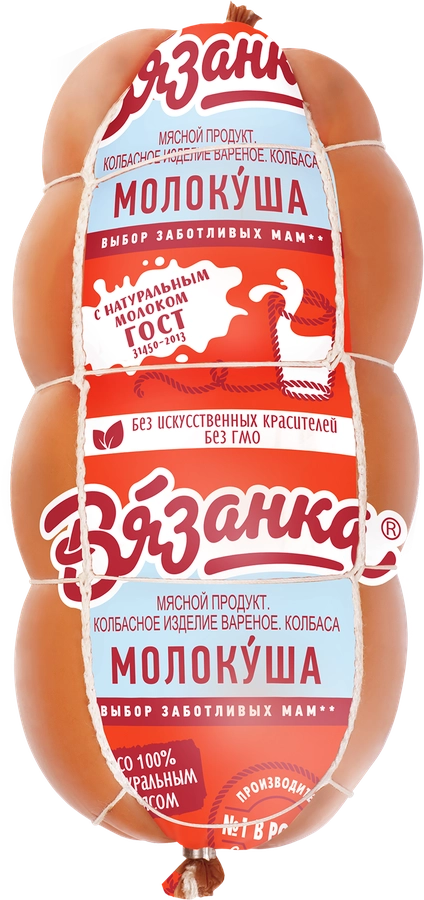 Колбаса вареная ВЯЗАНКА Молокуша, 400г