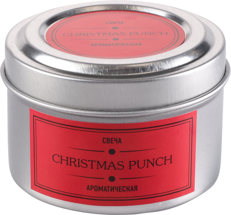 Свеча ароматическая HOMECLUB Christmas punch, парафин, Арт. TCA-3