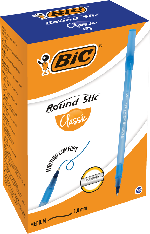 Ручка шариковая BIC Round Stic Classic, синий, предпросмотр