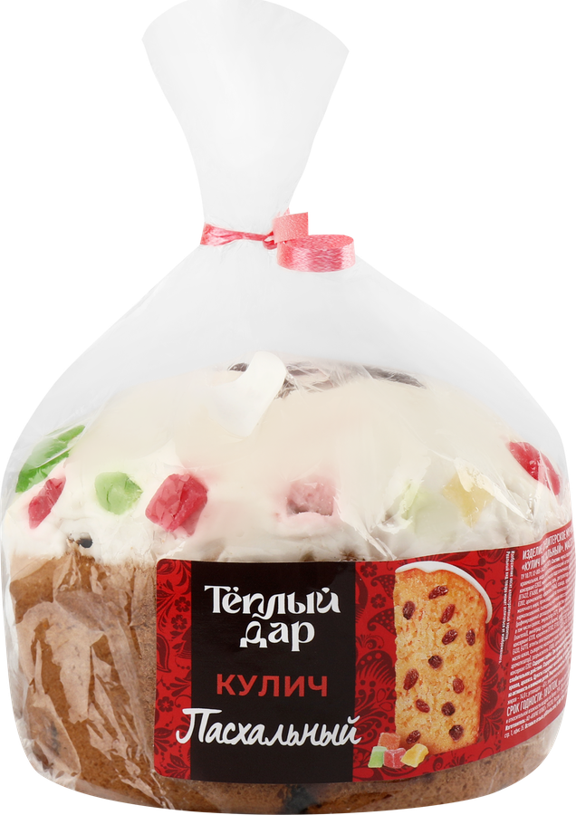 Кулич ТЕПЛЫЙ ДАР Пасхальный, 550г
