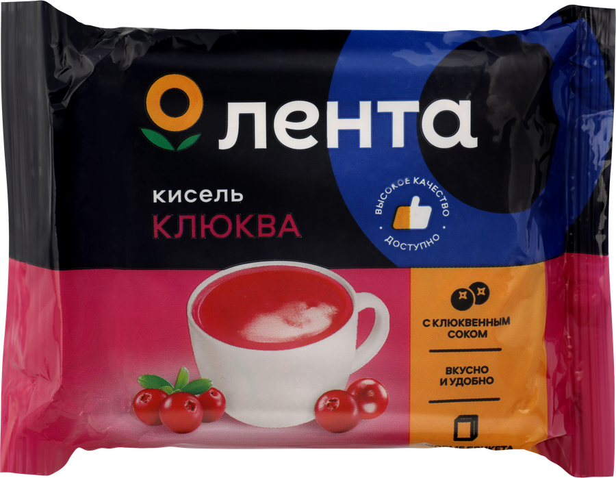 Кисель ЛЕНТА Клюква, 190г