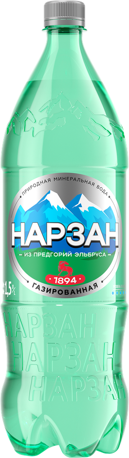 ВодаминеральнаяНАРЗАНгазированная,1.5л