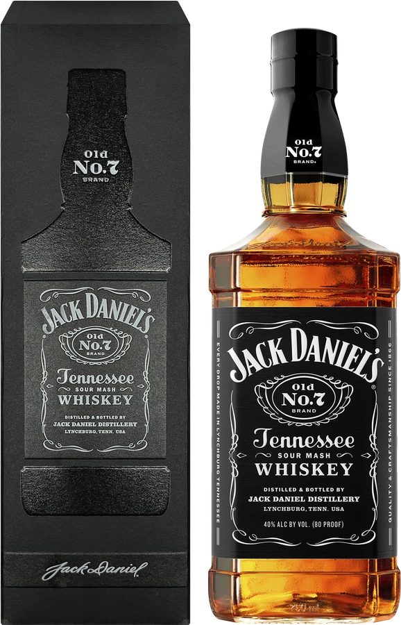 Виски JACK DANIEL'S Tennessee whiskey зерновой 40%, п/у, 0.75л