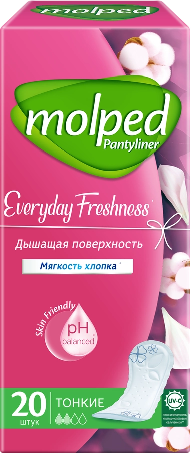 Прокладки ежедневные MOLPED Everyday Freshness Нормал, 20шт