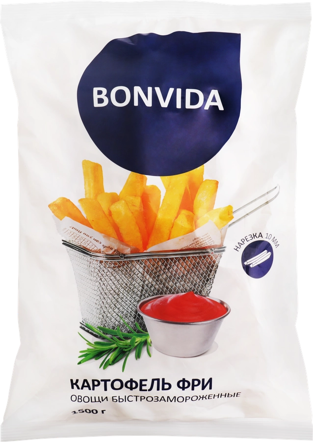 Картофель фри BONVIDA, 1,5кг