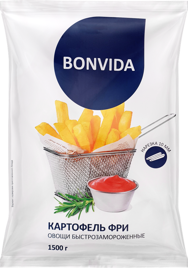 Картофель фри BONVIDA, 1,5кг