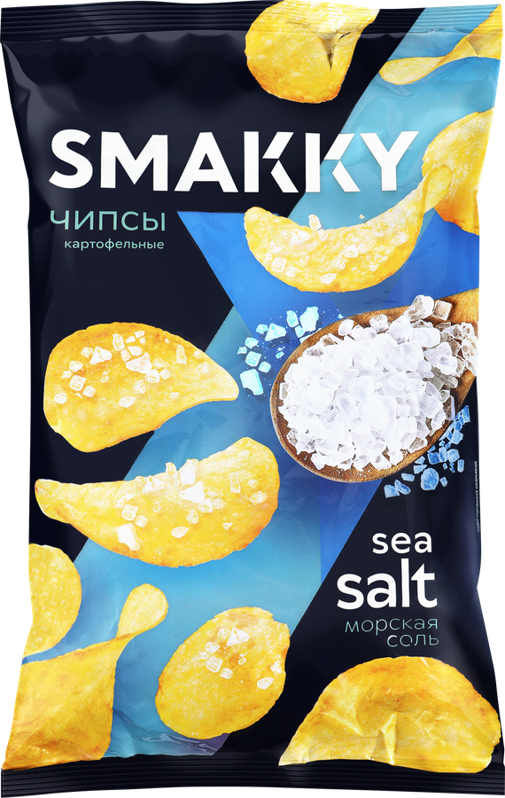 Чипсы картофельные SMAKKY с солью, 180г