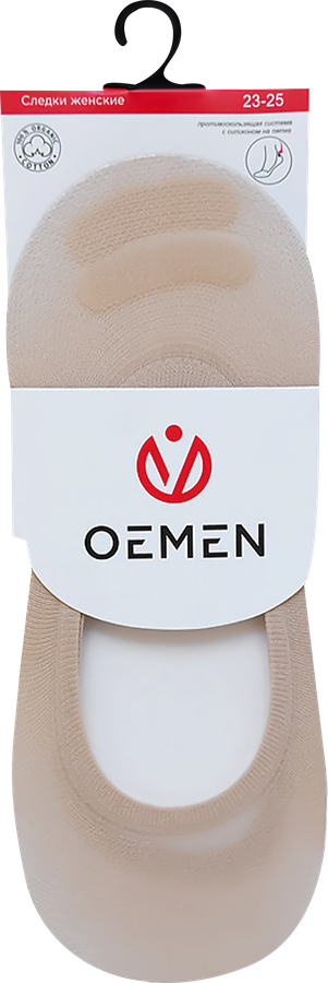 Подследники женские OEMEN р. 23–25, черные, бежевые, Арт. KP006
