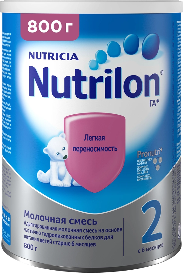 Смесь молочная NUTRILON ГА 2, с 6 месяцев, 800г