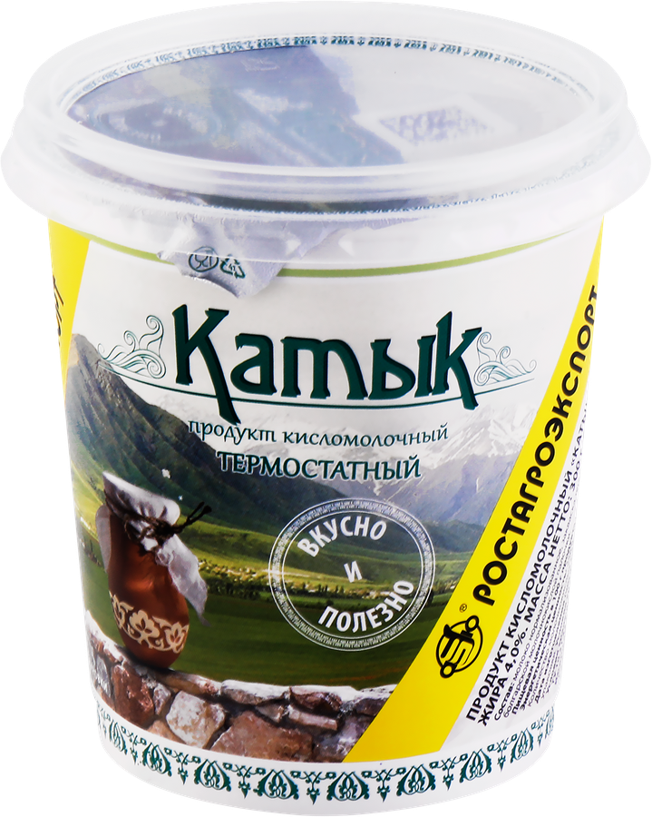 ПродукткисломолочныйРОСТАГРОЭКСПОРТКатык4%,беззмж,300г