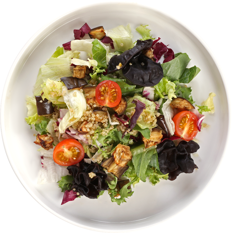 Салат ЛЕНТА FRESH Фреш из баклажан с киноа, 150г, предпросмотр