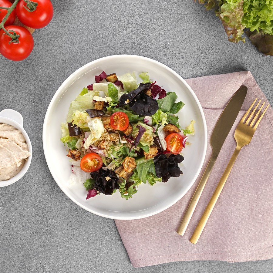 Салат ЛЕНТА FRESH Фреш из баклажан с киноа, 150г, превью