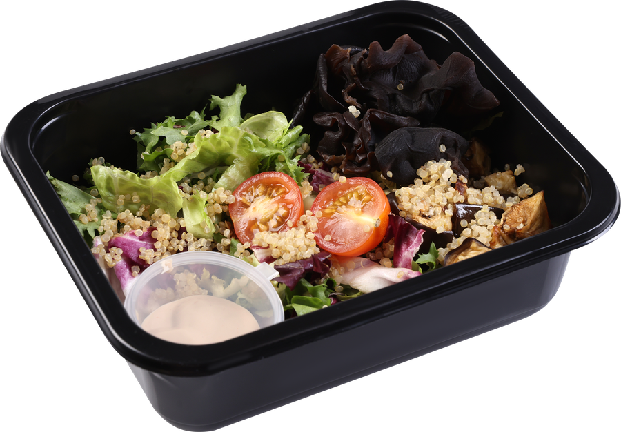 Салат ЛЕНТА FRESH Фреш из баклажан с киноа, 150г, предпросмотр
