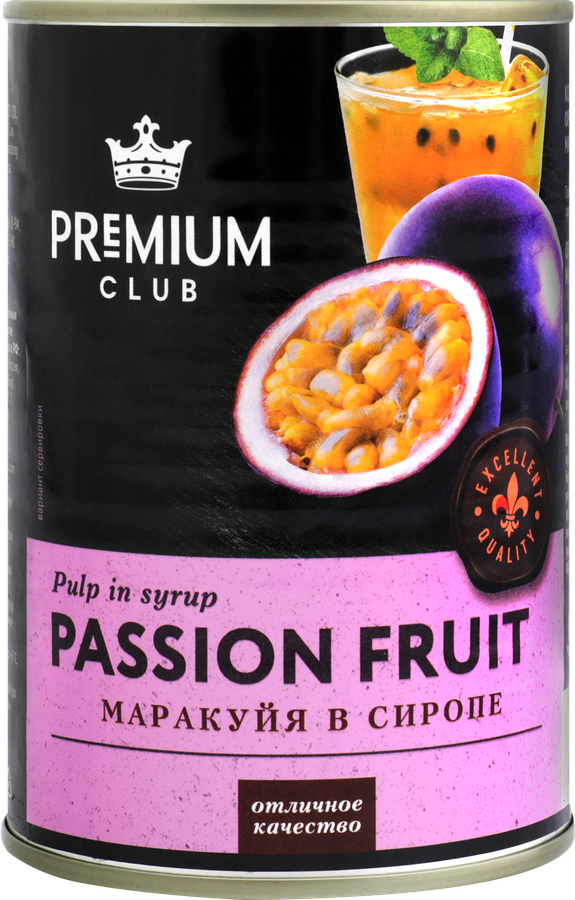 Маракуйя PREMIUM CLUB в сиропе, 425г