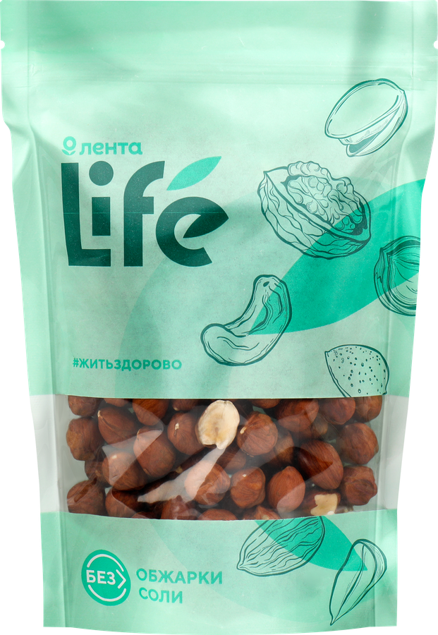Фундук ЛЕНТА LIFE натуральный, 200г