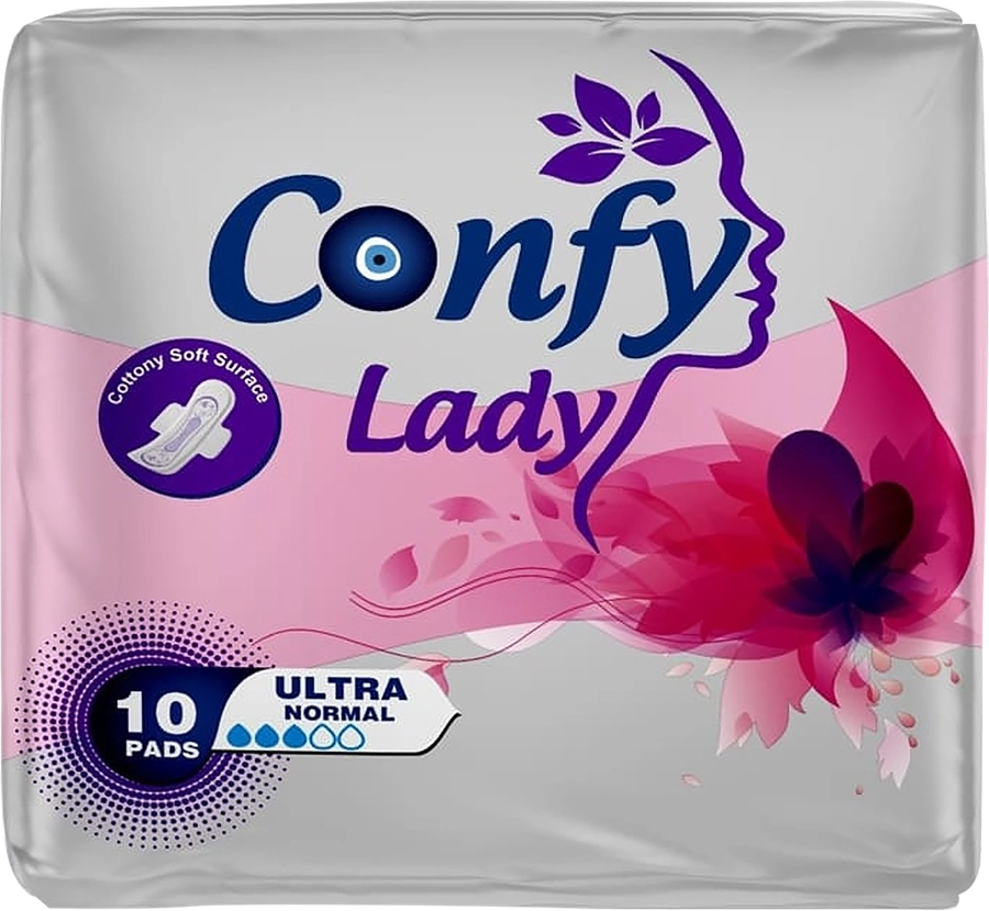 Прокладки гигиенические CONFY Lady Ultra Normal, 10шт