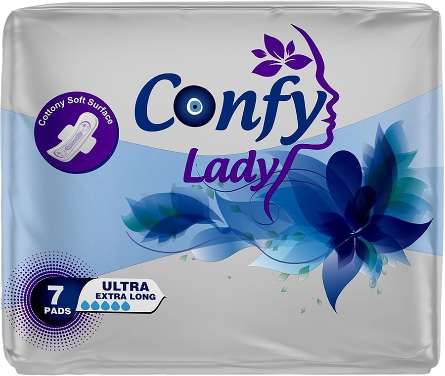 Прокладки гигиенические CONFY Lady Ultra Extra Long, 7шт