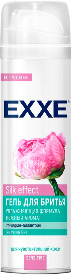 Гель для бритья женский EXXE Sensitive Silk Effect, 200мл