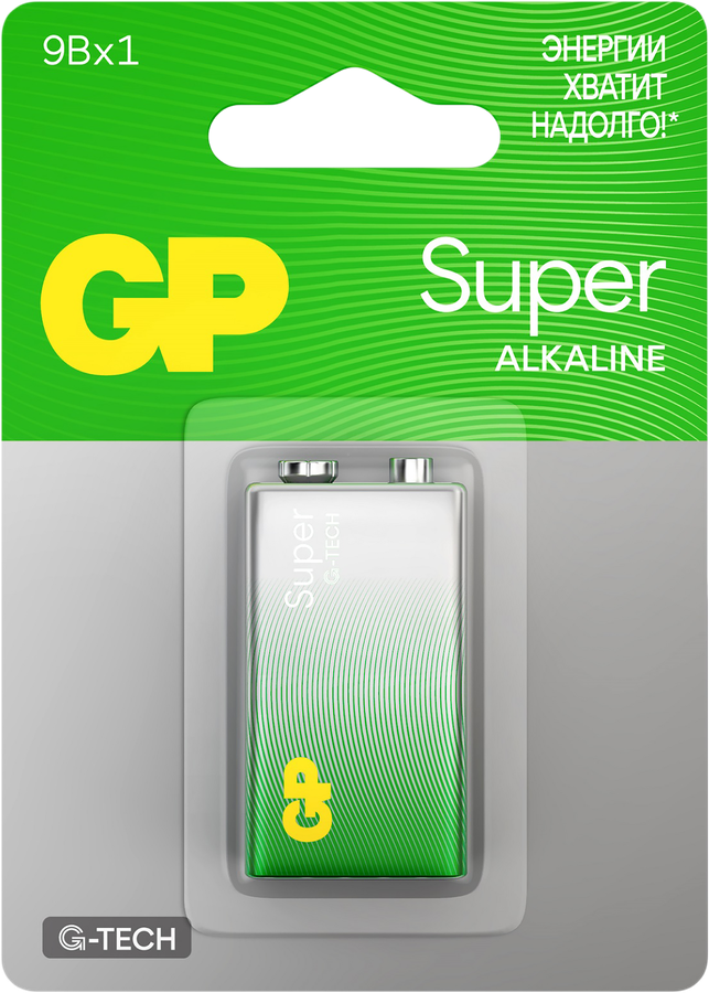 Батарейка алкалиновая GP Super Alkaline крона 9V