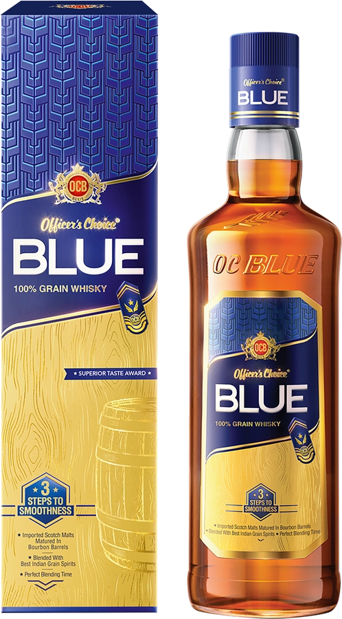 Виски OFFICERS CHOICE Blue Pure Grain купажированный 40%, п/у, 0.75л