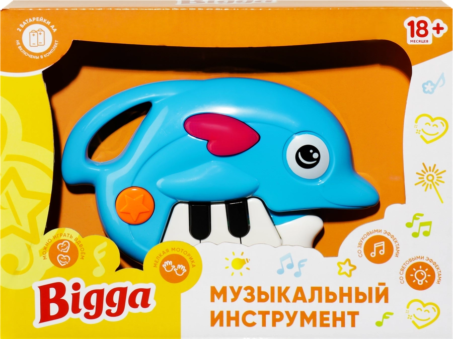 Игрушка BIGGA Музыкальный инструмент со световыми и звуковыми эффектами, Арт. HWNK-740-2