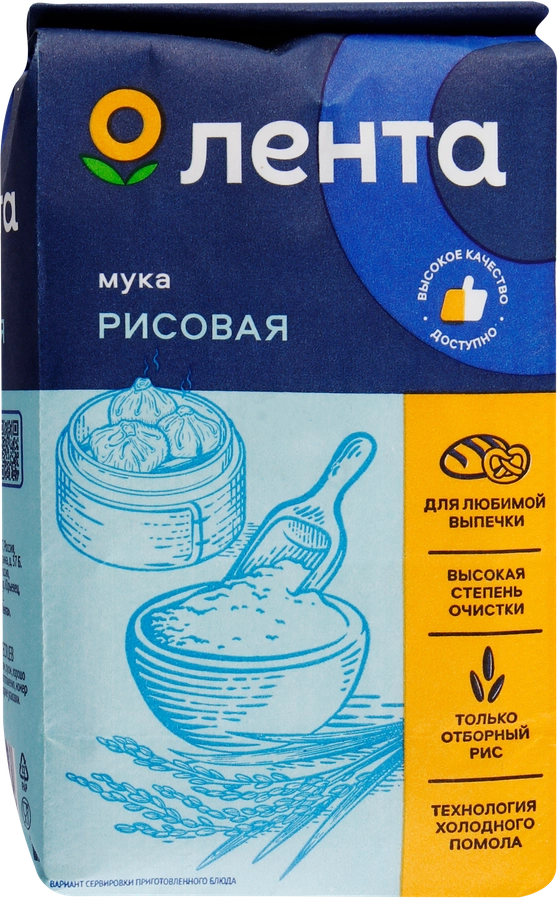 Мука рисовая ЛЕНТА, 500г