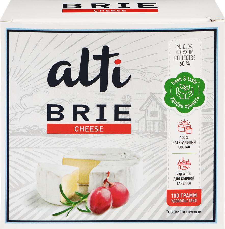 Сыр ALTI Бри 60%, без змж, 100г