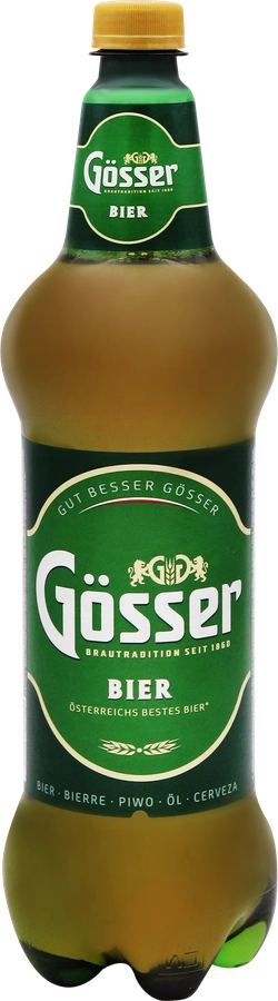 Пиво светлое GOSSER пастеризованное 4,7%, 1.2л