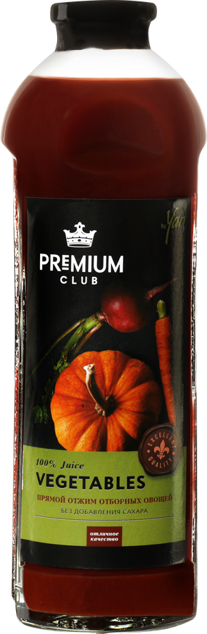 Сок PREMIUM CLUB Свекольно-морковный-тыквенный прямого отжима, 0.93л