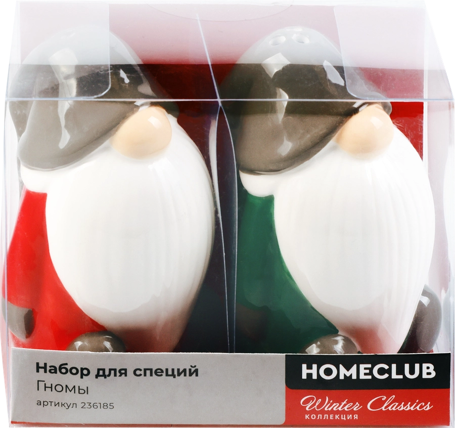 Набор для специй HOMECLUB Гномы, керамика, Арт. 236185, 2шт