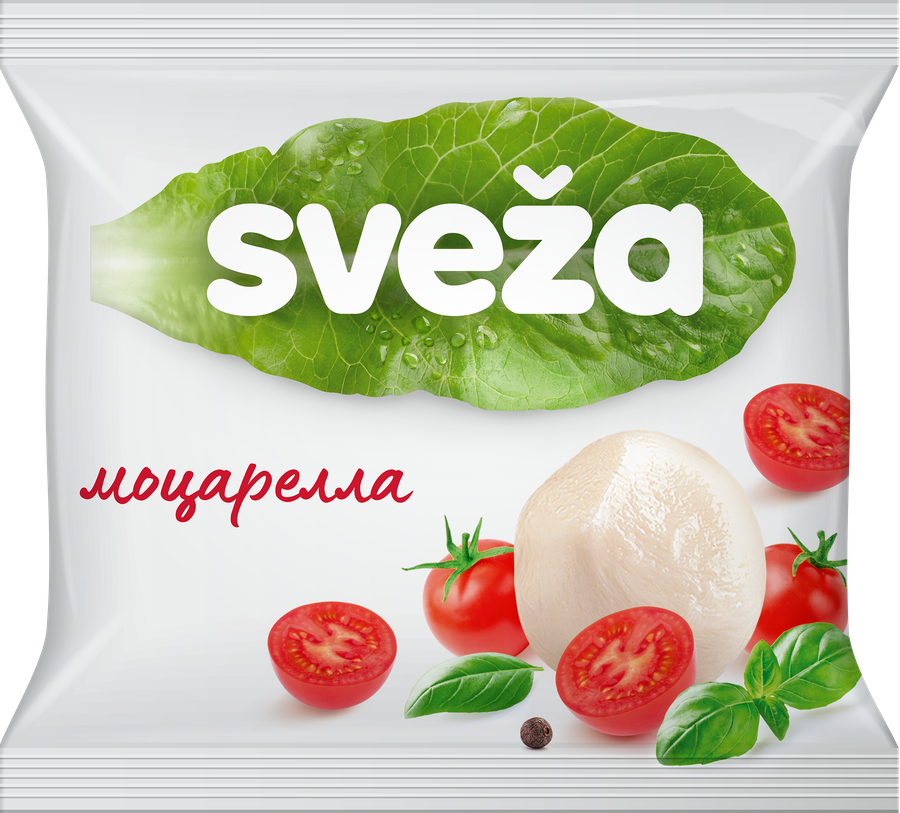 Сыр SVEZA Моцарелла 45%, без змж, 250г