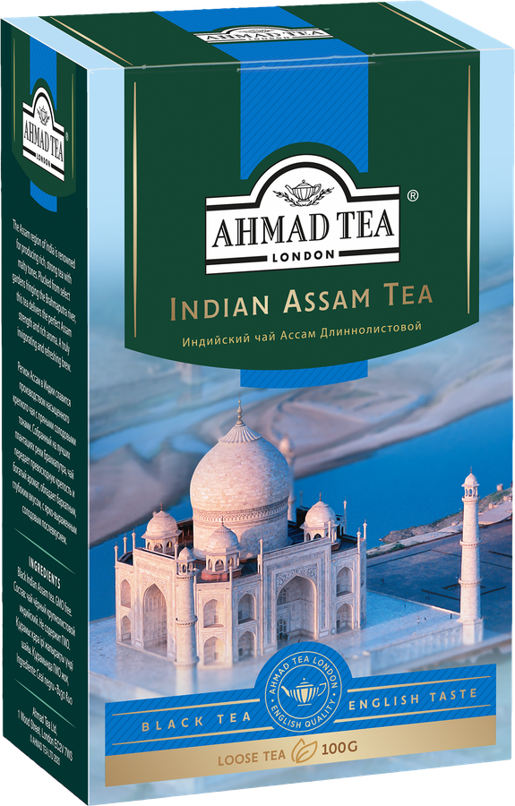 Чай черный AHMAD TEA Индийский Ассам крупнолистовой, 100г, превью