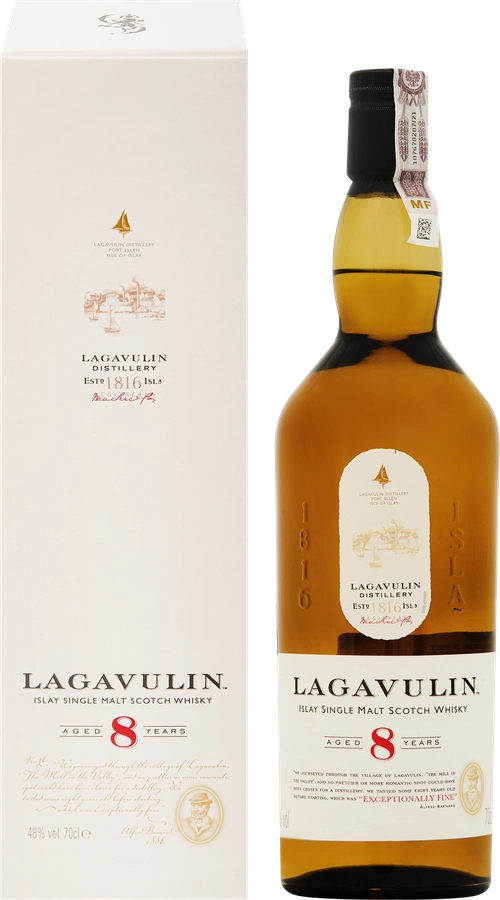 Виски LAGAVULIN Шотландский солодовый 8 лет 48%, п/у, 0.7л